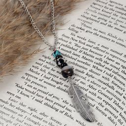 EL REGALO Christmas Black Silver Plated Necklace-29