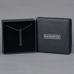 Mesmerize Men Stainless Steel Bar Pendant With Chain-image-12