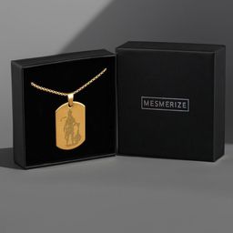 Mesmerize Men Hanuman Chalisa MicroCarved Tag Stainless Steel Pendant With Chain-picture-36