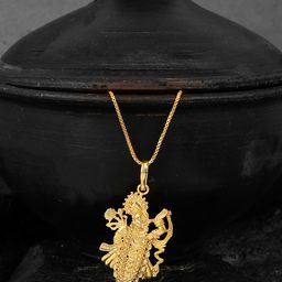 Silvermerc Designs Gold-Plated Temple Necklace-44