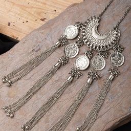XPNSV Antique Statement Hanging Necklace-image-1