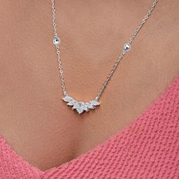 MINUTIAE Brass Silver-Plated Necklace-29