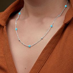 MINUTIAE Brass Silver-Plated Necklace-image-86