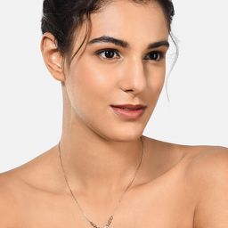 Zaveri Pearls Women Rose Gold & White Brass Rose Gold-Plated Necklace-image-44