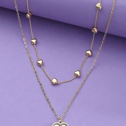 kashwini Gold-Toned Brass Gold-Plated Layered Necklace-image-65