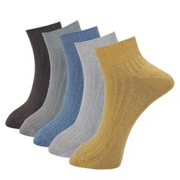 BAESD Unisex Pack Of 5 Ribbed Ankle-Des-24