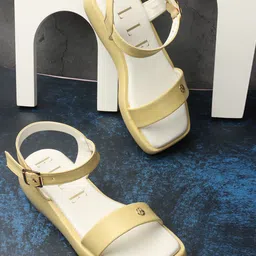 ELLE Open Toe Flatform Heels-36