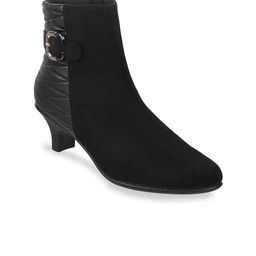 Metro Buckles Detail Kitten Heeled Pumps-33