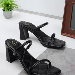Carlton London Strappy Open Toe Block Heels-44