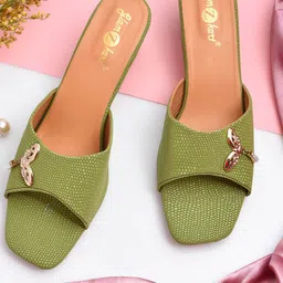 GLAMZKART Pumps Open Back Heels-45