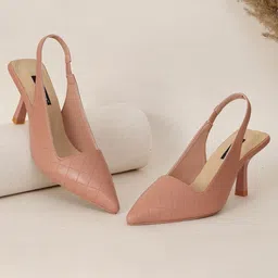 Sherrif Shoes Pointed Toe Slim Heeled Mules-58