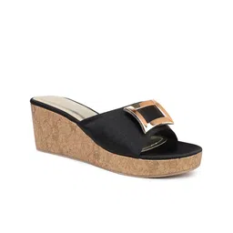 Inc 5 Buckle Embellished Wedge Heels-53