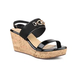 Inc 5 Open Toe Backstrap Wedge Heels-9