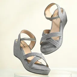 STEFENS Girls Party Wedge Sandals with Buckles-28