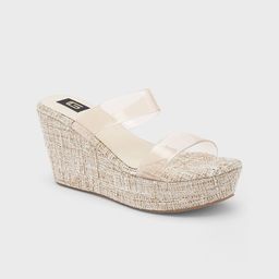 Sole To Soul Open Toe Wedge Heels-12