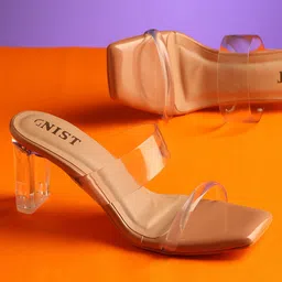 GNIST Double Straps Block Heels-25