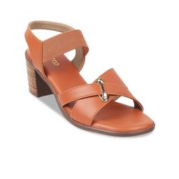Metro Cross Strap Block Heels With Backstrap image 1