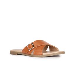 Bata Strappy Buckle Detailed Open Toe Flats-image-8