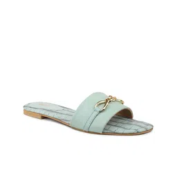 Inc 5 Women Embellished Open Toe Flats-14