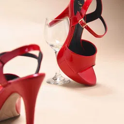 JM Looks Stiletto Sandals with Buckles-57