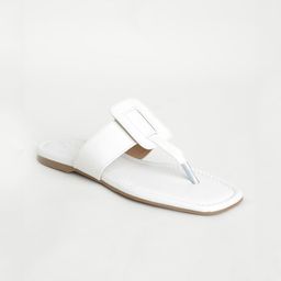 Vishudh Women White Open Toe Flats-42