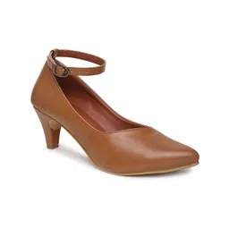 VALIOSAA Tan Kitten Pumps-53