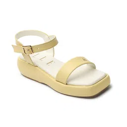 ELLE Open Toe Flatform Heels image 3