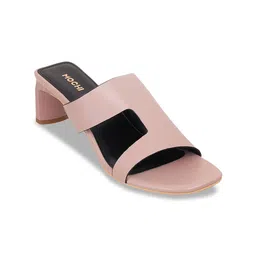Mochi Cut-Out Detail Open Toe Block Heel Mules image 5