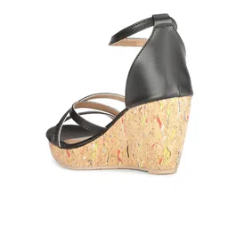 Bata Strappy Open Toe Wedges image 2