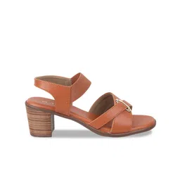 Metro Cross Strap Block Heels With Backstrap image 3