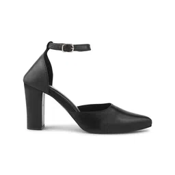 JM Looks Party Block Mules with Buckles image 3