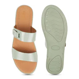 Metro Backstrap Open Toe Flats image 4