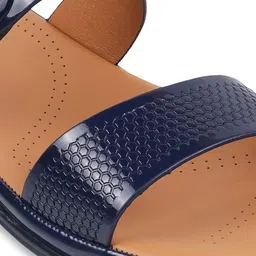 Metro Textured Open Toe Flats image 2