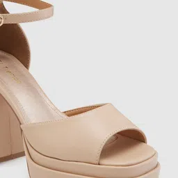 Sole To Soul Ankle Loop Platform Heels image 4
