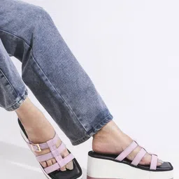 THE WHITE POLE  Platform Heel Sandal With Buckles image 5