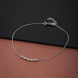 VANBELLE 925 Sterling Silver Rhodium-plated Anklet-38