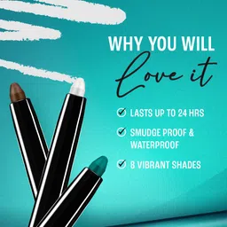 Lakme 9 to 5 Eyeconic Kajal, Waterproof, Smudgeproof, lasts 24 Hrs, Sparkling Black-0.35g image 5