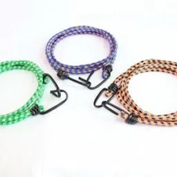 Multipurpose Ultra Strong & Flexible Bungee Rope/Bike Luggage Rope Pack of 3 Multicolor-14