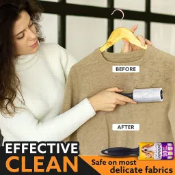 vrprime Lint Roller Remover for Clothes Easy-Tear Sticky Roller | Reusable 360 Sheets Lint Roller image 4