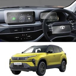 FriendZon Screen Guard for TATA HARRIER 2023 FACELIFT (10.25 INCH) DIGITAL INSTRUMENT CLUSTER + STEERING Protector Scratch Guard Combo-image-63
