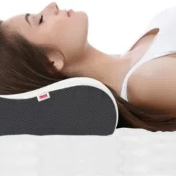 Cervical Contour Memory Stomache / Side Sleepers / Anti-Snoring Memory Foam Solid Orthopaedic Pillow Pack of 1-17