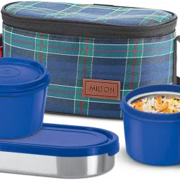Decker Lunch Box (3 Containers, 1 x 475 ml , 2 X 500 ml each) With Jacket 3 Containers Lunch Box-7
