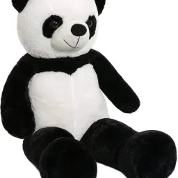 3 Feet Long standing Cute Panda Teddy Bear - 91 cm (Black) - 91 cm (Black) - 91 cm-image-49