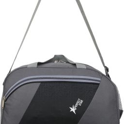 40 L Gym Duffel Bag - 40 L Hand Duffel Bag 12 inch 9.5 inch 20 inch Stylish Light Weight Small Travel Duffel Bag For Men & Women Quality Tested Luggage Bag - Grey - Regular Capacity { Gray Black } - Grey, Black-image-87