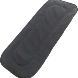 Pack of 1 Wetfree Reusable Washable Cotton Diaper Nappy Inserts for Baby Cloth Diapers, 5 Layer Bamboo Charcoal Inserts Liners Natures Cloth Diaper Liner - M (1 Pieces-18
