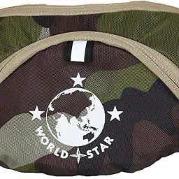 Worldstar Adjustable Strap(109 Army Print) belt bag London Stylish Real Waist Bag Elegant Style Travel Pouch Passport Holder-picture-4