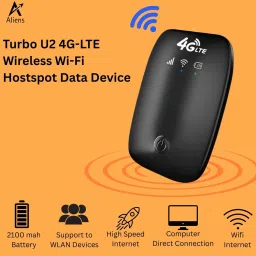 Aliens 4G LTE Wireless Dongle with All SIM Network Support | WiFi Hotspot up to 150Mbps Wireless Router 2.4 GHz 150 Mbps Wifi Speed Single Band Internal Antenna MiFi (Sim Based) image 3