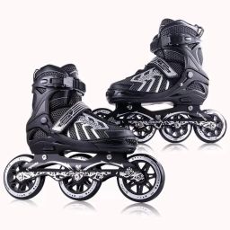 3 Wheel Inline Skates Skating Shoes for Boys and Girls Quad Roller Skates - Size 4 to 12 UK-image-18