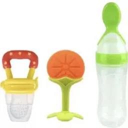 Combo Baby Food Feeder Fruit Nibbler & Teether Pack-3 Teether and Feeder-15