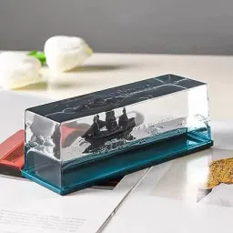 ™Black Pearl ShipTitanic Liquid Cruise Ship Show Piece Home Decor Office Cruise Ship Mode Floating Bottle, Gifts for Home Desk Decoration-Black Pearl Air Purifier-21